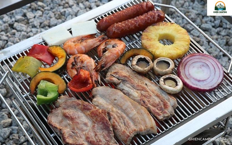 Những món nướng khi đi cắm trại hấp dẫn không thể bỏ qua 9 Thịt ba chỉ nướng khi đi cắm trại, dã ngoại