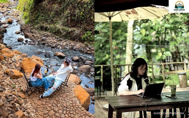 Review Zenda Glamping - Tổ hợp glamping & cafe sống ảo cực chất 19 Thưởng thức cà phê giữa thiên nhiên nguyên sơ