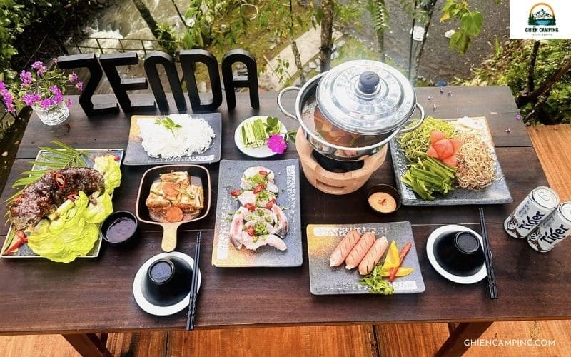 Review Zenda Glamping - Tổ hợp glamping & cafe sống ảo cực chất 20 Thưởng thức ẩm thực núi rừng đặc sắc